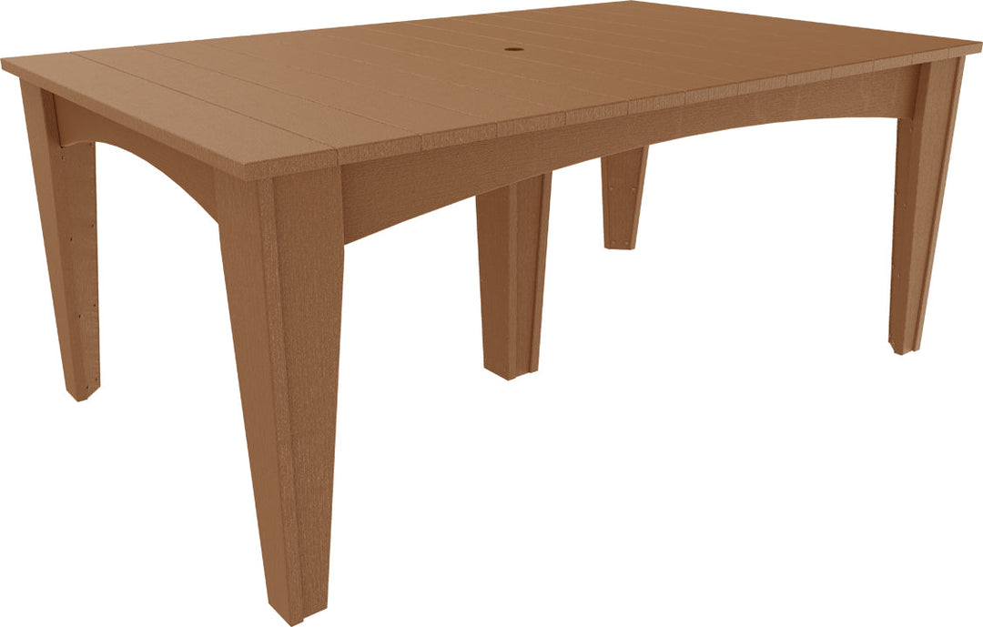 LCIDT4472RAM-LuxCraft-Island Dining Table (44" X 72")-Pangaea Patio