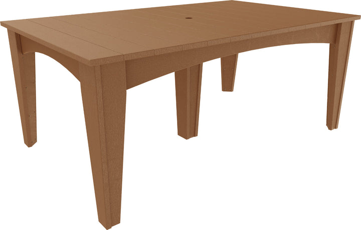 LCIDT4472RAM-LuxCraft-Island Dining Table (44" X 72")-Pangaea Patio