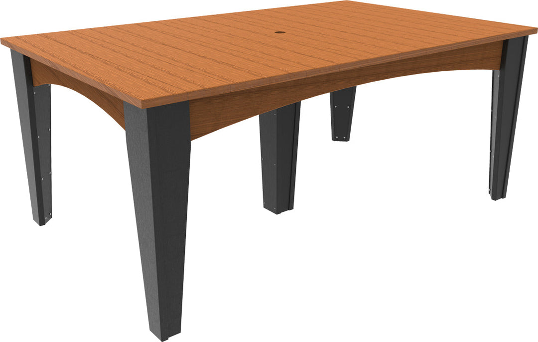 LCIDT4472RAMB-LuxCraft-Island Dining Table (44" X 72")-Pangaea Patio