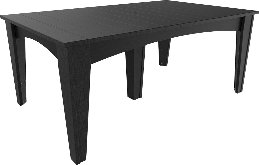 LCIDT4472RBK-LuxCraft-Island Dining Table (44" X 72")-Pangaea Patio