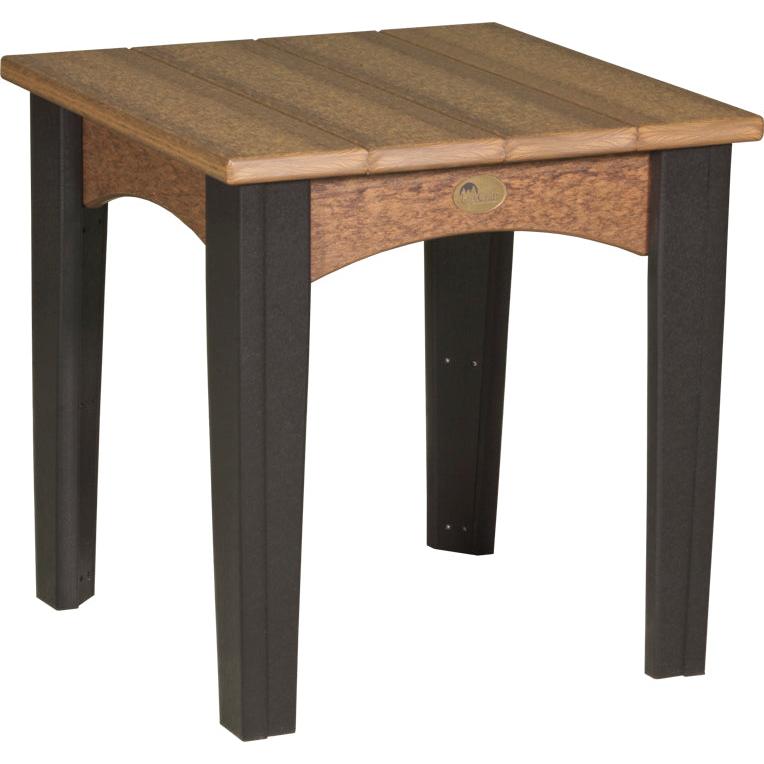 LCIETAMB-LuxCraft-Island End Table-Antique Mahogany Black-Pangaea Patio