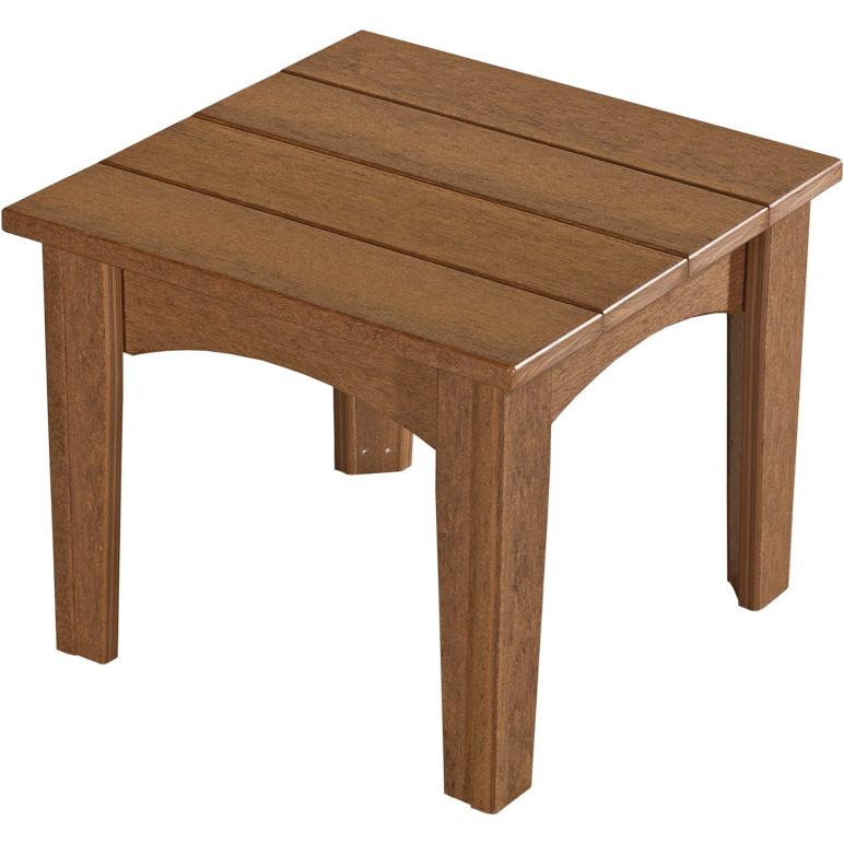 LCIETAM-LuxCraft-Island End Table-Antique Mahogany-Pangaea Patio
