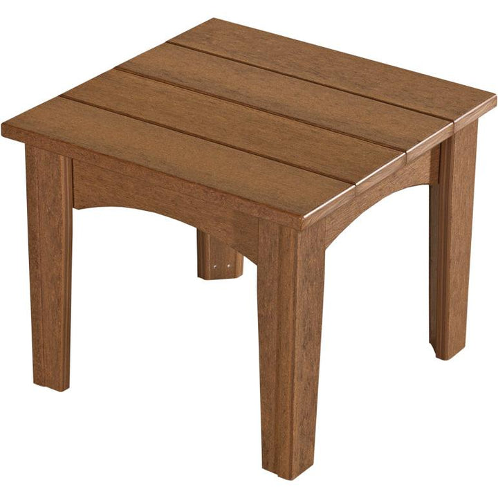 LCIETAM-LuxCraft-Island End Table-Antique Mahogany-Pangaea Patio