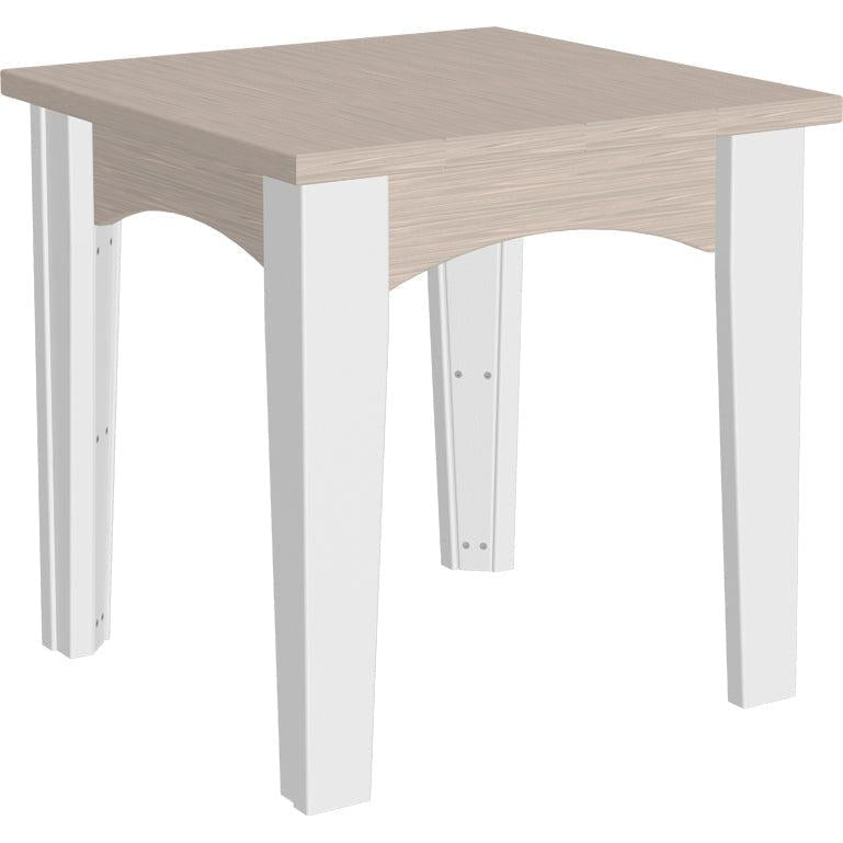LCIETBIW-LuxCraft-Island End Table-Birch White-Pangaea Patio