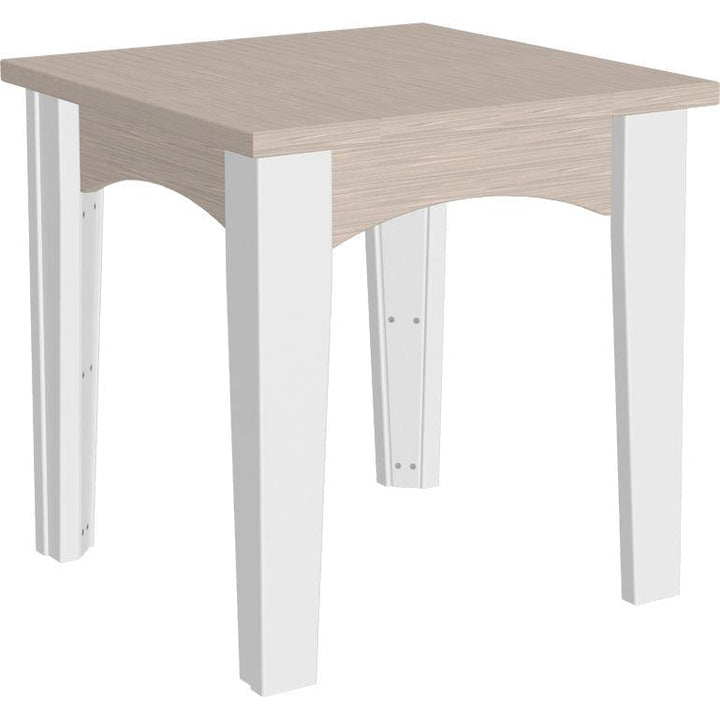 LCIETBIW-LuxCraft-Island End Table-Birch White-Pangaea Patio