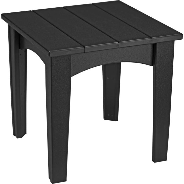 LCIETBK-LuxCraft-Island End Table-Black-Pangaea Patio