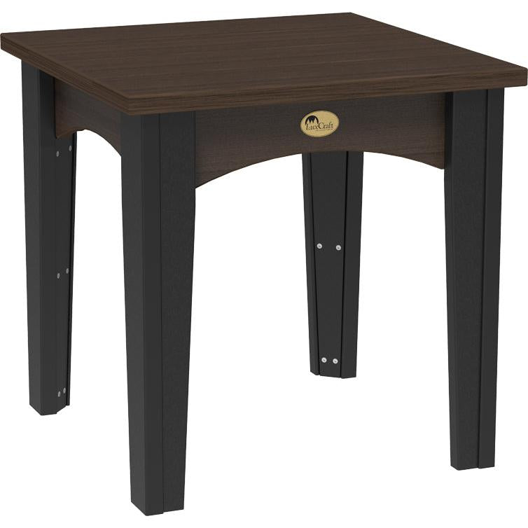 LCIETBZWB-LuxCraft-Island End Table-Coastal Gray Black-Pangaea Patio