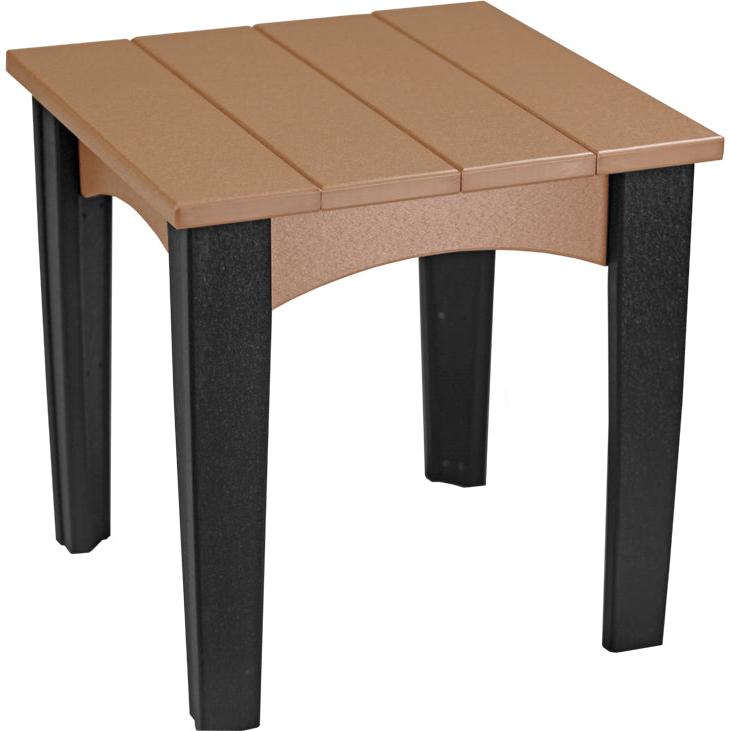 LCIETCB-LuxCraft-Island End Table-Cedar Black-Pangaea Patio