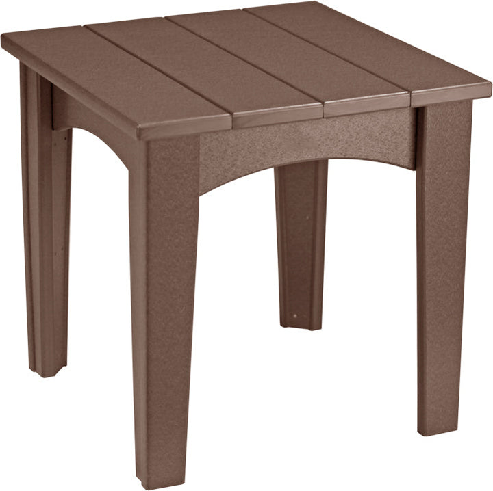 LCIETCBR-LuxCraft-Island End Table-Chestnut Brown-Pangaea Patio