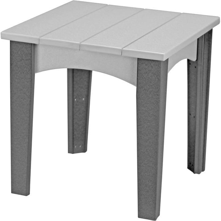LCIETDGS-LuxCraft-Island End Table-Dove Gray Slate-Pangaea Patio