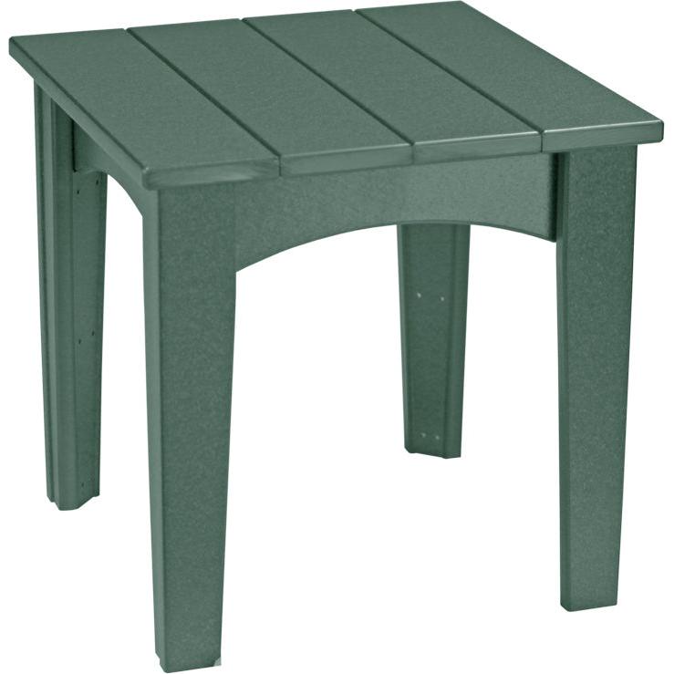 LCIETG-LuxCraft-Island End Table-Green-Pangaea Patio