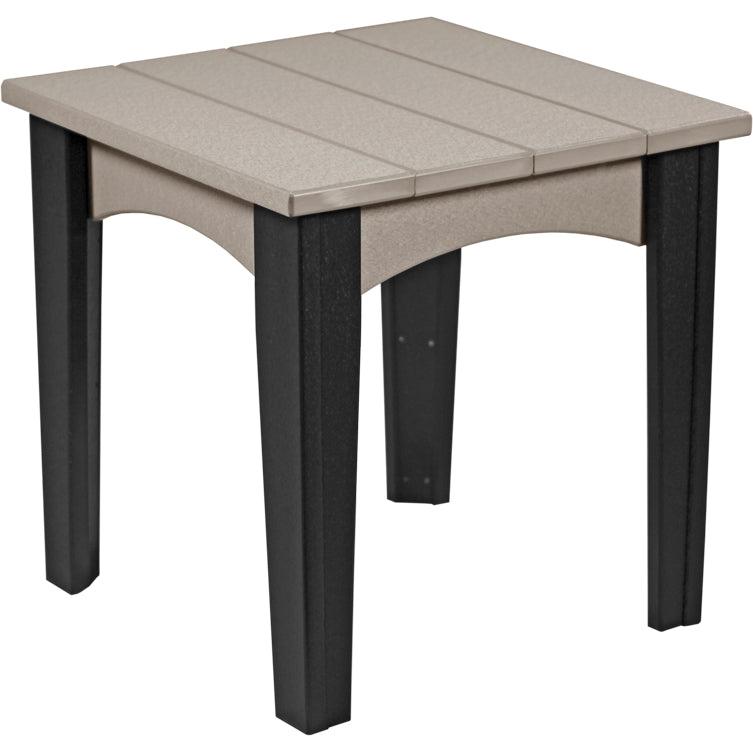 LCIETWWB-LuxCraft-Island End Table-Weatherwood Black-Pangaea Patio