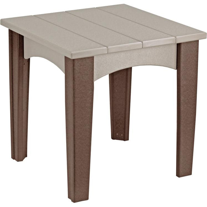 LCIETWWCBR-LuxCraft-Island End Table-Weatherwood Chestnut Brown-Pangaea Patio
