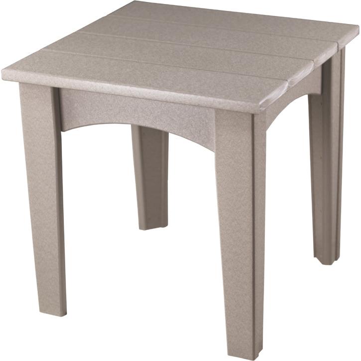 LCIETWW-LuxCraft-Island End Table-Weatherwood-Pangaea Patio