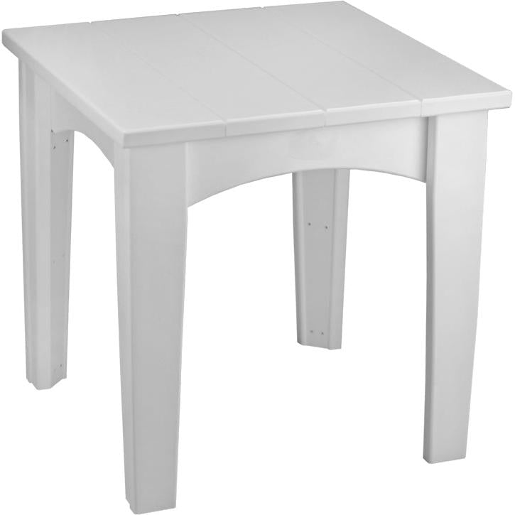 LCIETW-LuxCraft-Island End Table-White-Pangaea Patio