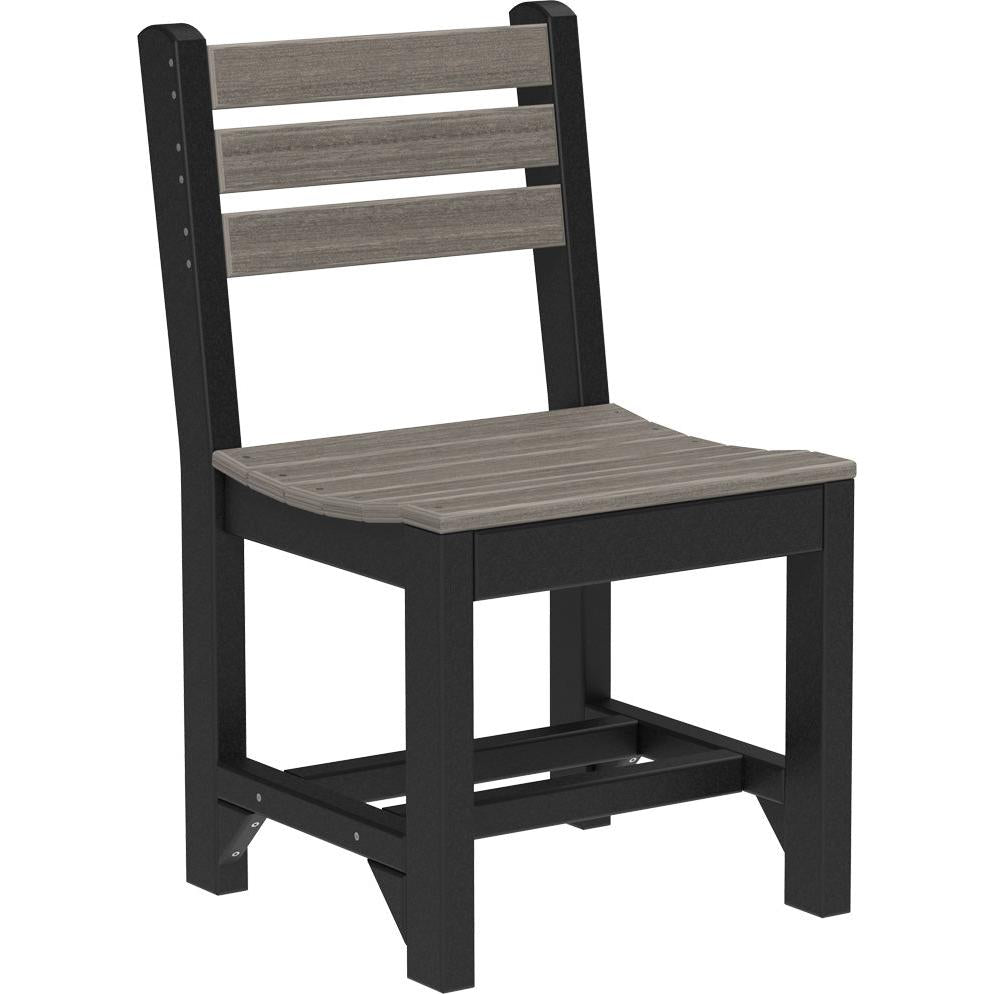 LCISCDWW-LuxCraft-Island Side Chair-Dining-Weatherwood-Pangaea Patio