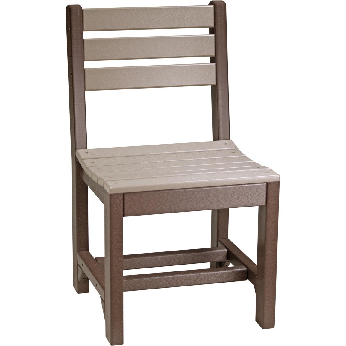 LCISCDBK-LuxCraft-Island Side Chair-Dining-Black-Pangaea Patio