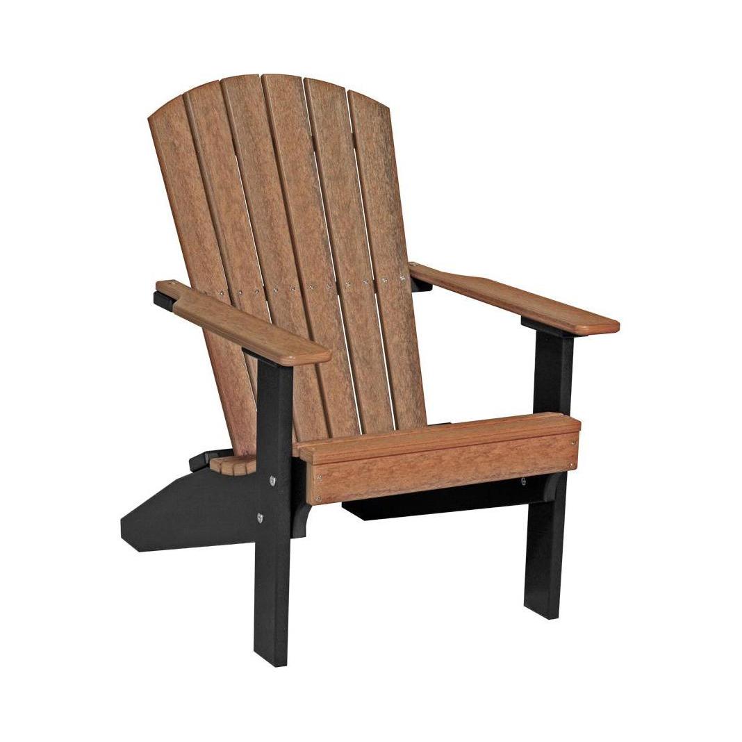 LCLACAMB-LuxCraft-Lakeside Adirondack Chair-Antique Mahogany Black-Pangaea Patio
