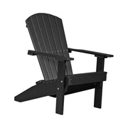 LCLACBK-LuxCraft-Lakeside Adirondack Chair-Black-Pangaea Patio