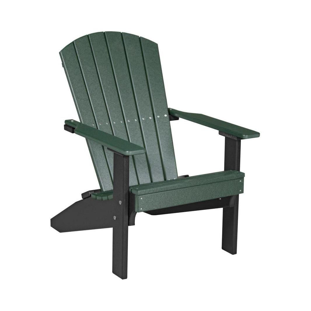 LCLACGB-LuxCraft-Lakeside Adirondack Chair-Green Black-Pangaea Patio