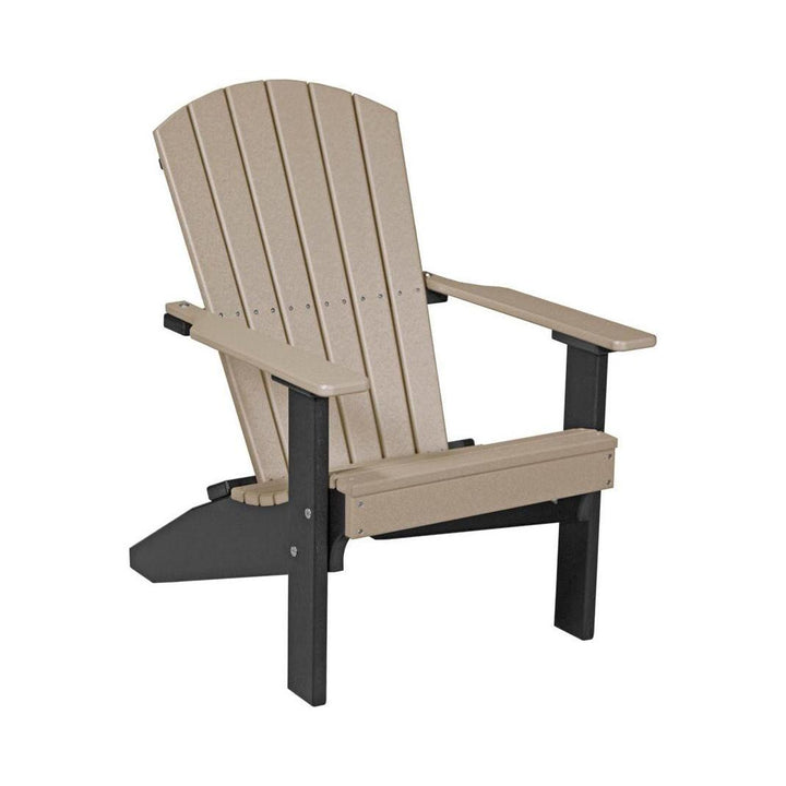 LCLACWWB-LuxCraft-Lakeside Adirondack Chair-Weatherwood Black-Pangaea Patio
