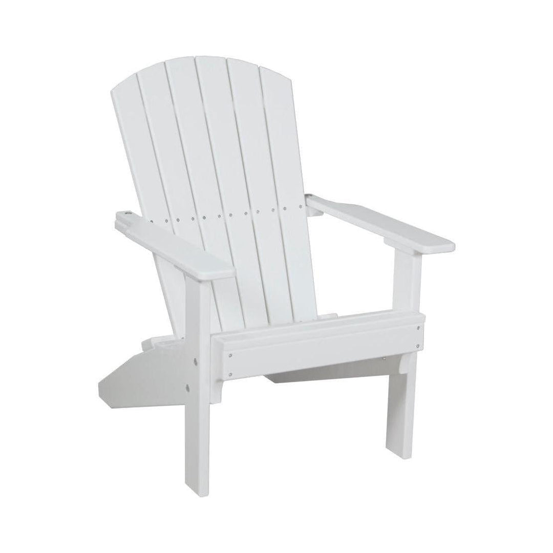 LCLACW-LuxCraft-Lakeside Adirondack Chair-White-Pangaea Patio