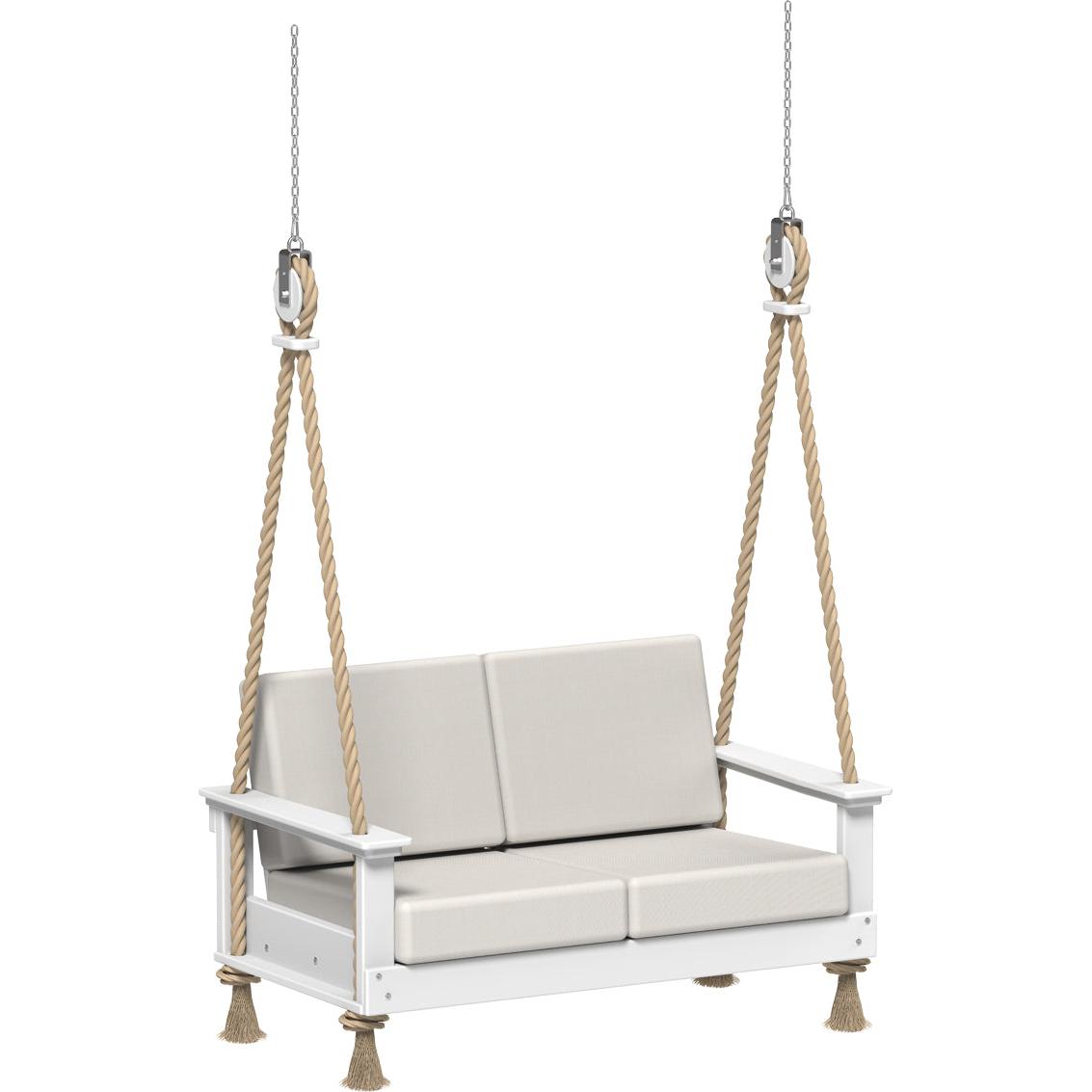 LCLDSLSW-LuxCraft-Lanai Deep Seating Loveseat Swing-Slate-Pangaea Patio