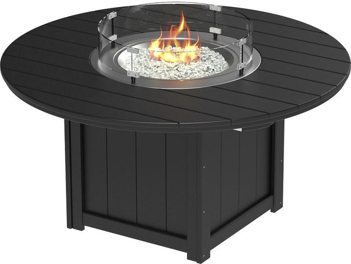 LCLUMIN36set-LuxCraft-Lumin Counter Height Fire Table Set Builder-Pangaea Patio