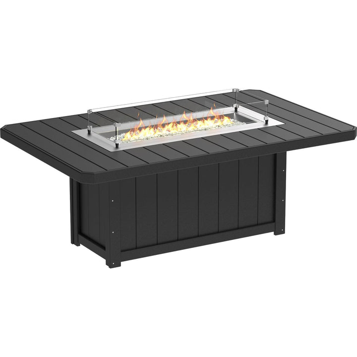 -LuxCraft-Lumin Dining Height Fire Table Set Builder-Pangaea Patio