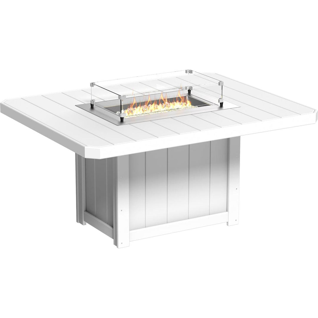 -LuxCraft-Lumin Dining Height Fire Table Set Builder-Pangaea Patio