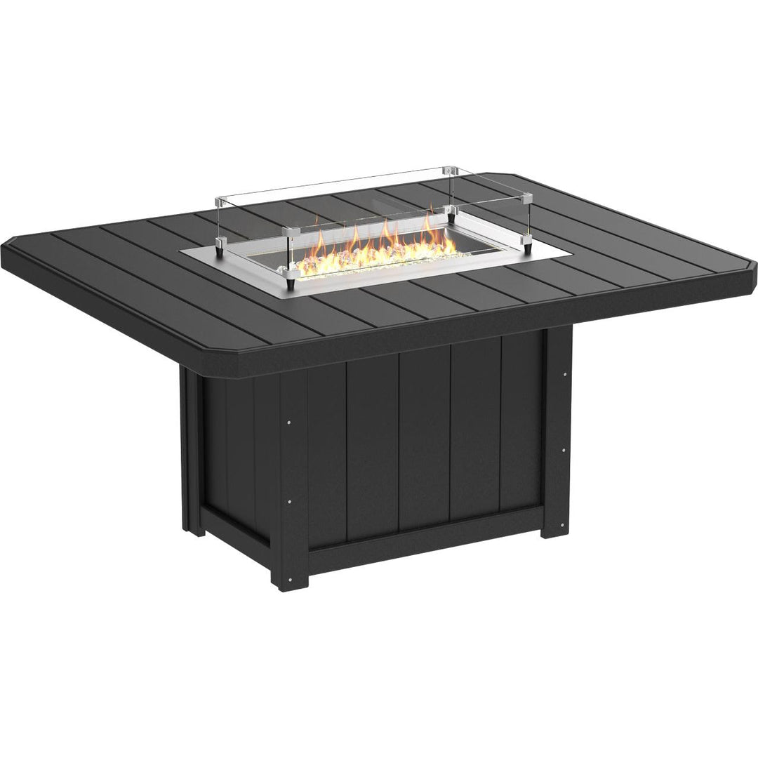 -LuxCraft-Lumin Dining Height Fire Table Set Builder-Pangaea Patio
