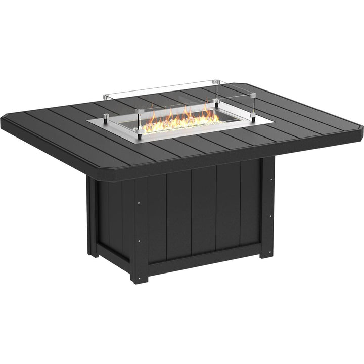 -LuxCraft-Lumin Dining Height Fire Table Set Builder-Pangaea Patio