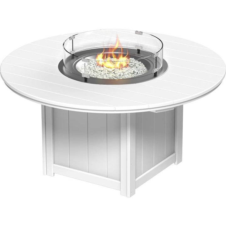 -LuxCraft-Lumin Dining Height Fire Table Set Builder-Pangaea Patio