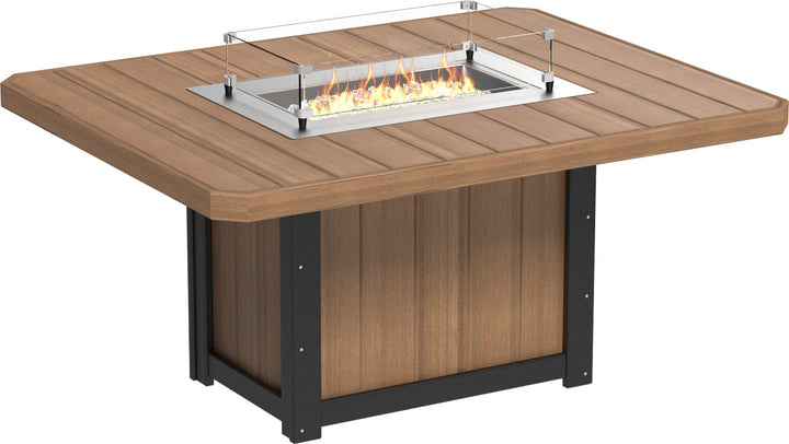 LCLUMIN30Set-LuxCraft-Lumin Dining Height Fire Table Set Builder-Pangaea Patio