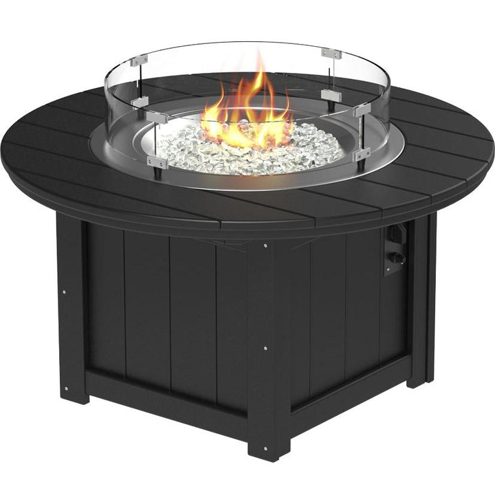 LCLFP46RBK-LuxCraft-Lumin Fire Pit 46" Round-Black-Pangaea Patio