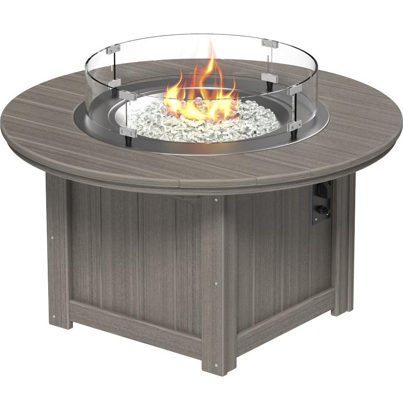 LCLFP46RCG-LuxCraft-Lumin Fire Pit 46" Round-Coastal Gray-Pangaea Patio