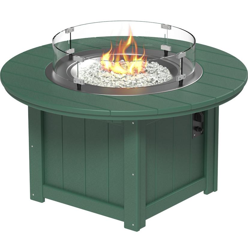 LCLFP46RG-LuxCraft-Lumin Fire Pit 46" Round-Green-Pangaea Patio