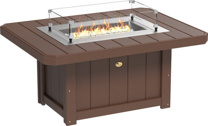 LCLFP51RCBR-LuxCraft-Lumin Fire Pit 51" Rectangular-Pangaea Patio