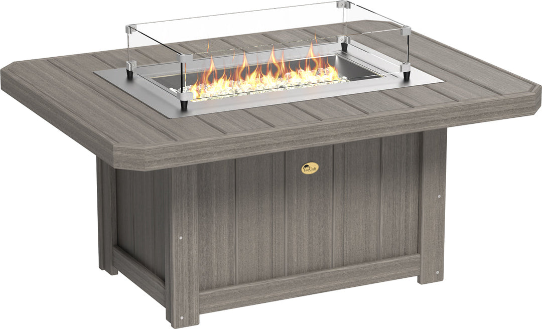 LCLFP51RCG-LuxCraft-Lumin Fire Pit 51" Rectangular-Pangaea Patio