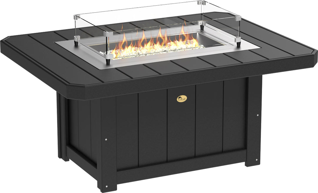 LCLFP51RBK-LuxCraft-Lumin Fire Pit 51" Rectangular-Pangaea Patio