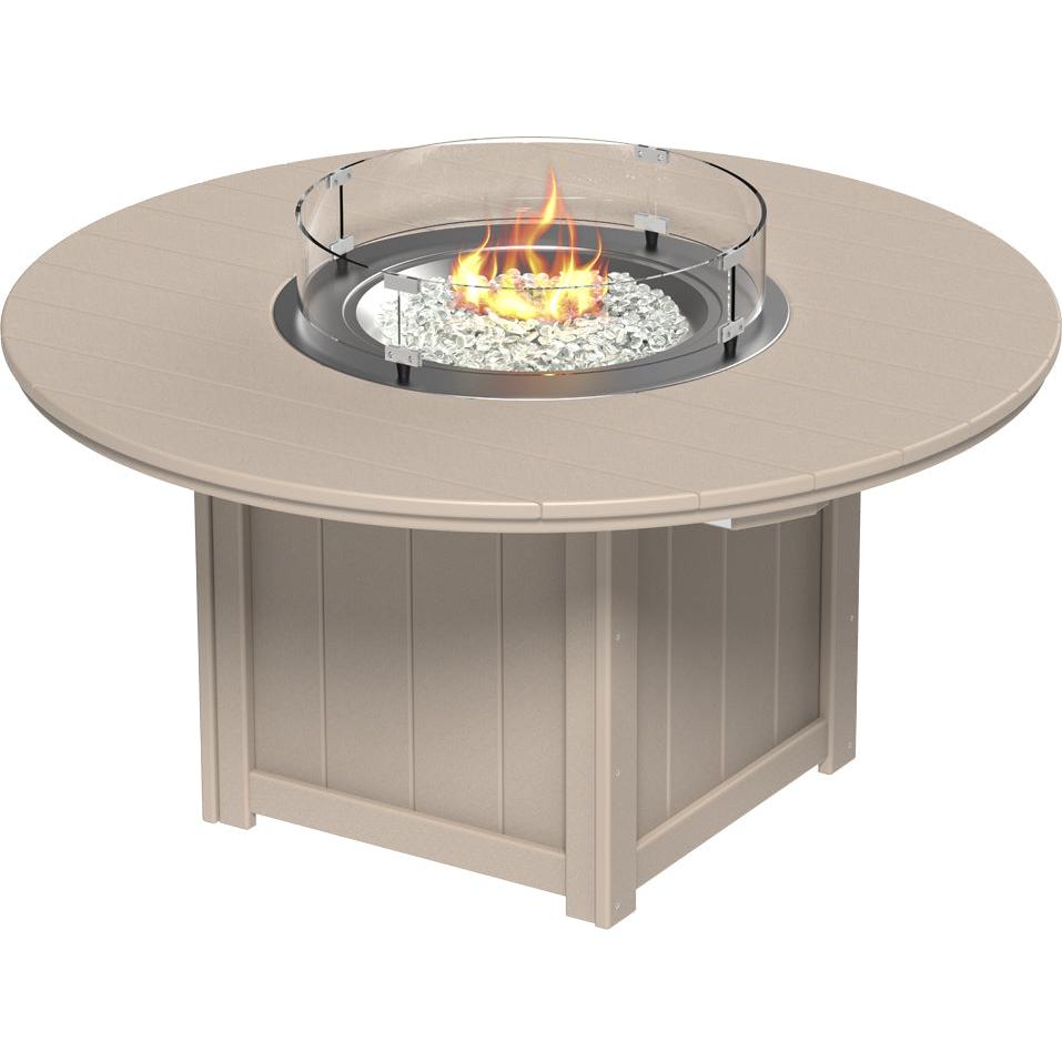 LCLFT60RDG-LuxCraft-Lumin Fire Table 60" Round-Dining-Green-Pangaea Patio