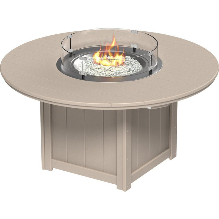 LCLFT60RDG-LuxCraft-Lumin Fire Table 60" Round-Dining-Green-Pangaea Patio