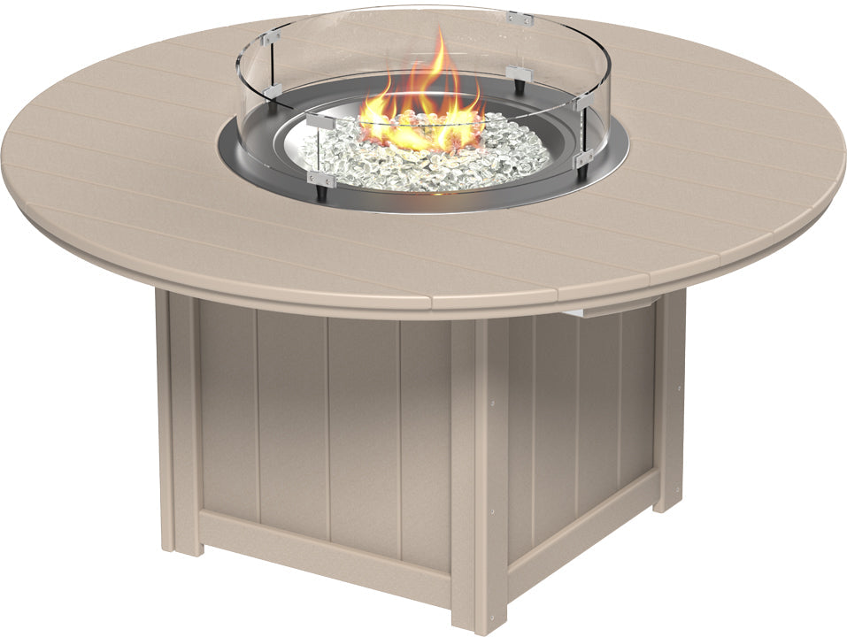 LCLFT60RDWW-LuxCraft-Lumin Fire Table 60" Round-Pangaea Patio