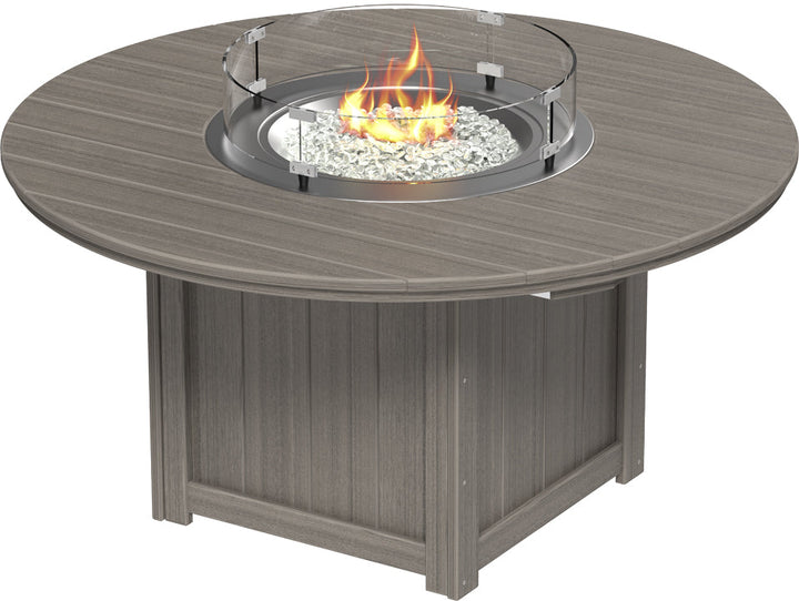 LCLFT60RDCG-LuxCraft-Lumin Fire Table 60" Round-Pangaea Patio