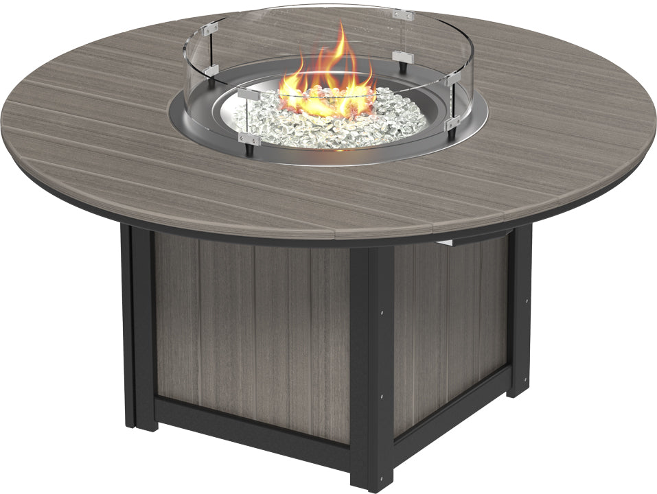 LCLFT60RDCGB-LuxCraft-Lumin Fire Table 60" Round-Pangaea Patio