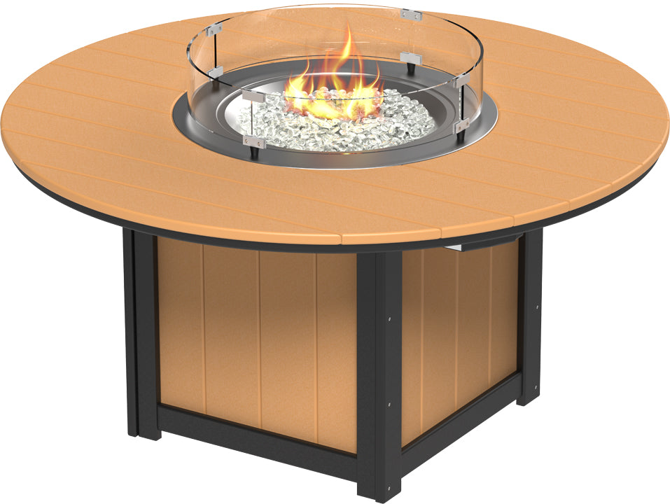 LCLFT60RDCB-LuxCraft-Lumin Fire Table 60" Round-Pangaea Patio