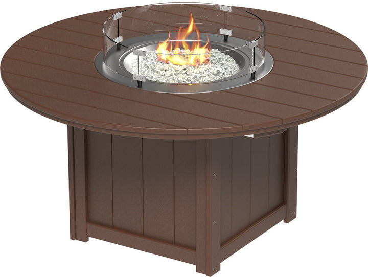 LCLFT60RDCBR-LuxCraft-Lumin Fire Table 60" Round-Pangaea Patio