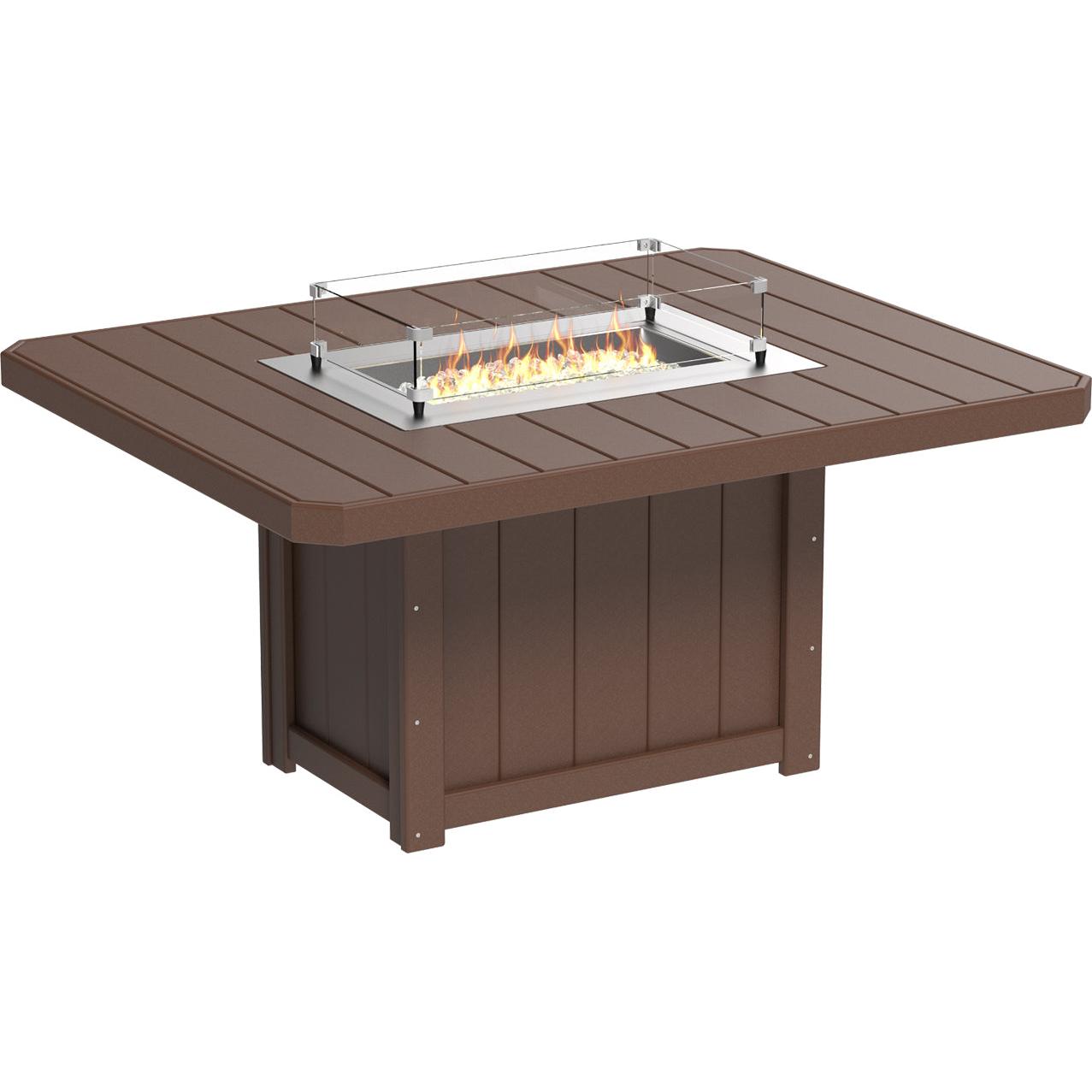 -LuxCraft-Lumin Fire Table 62" Rectangular-Pangaea Patio