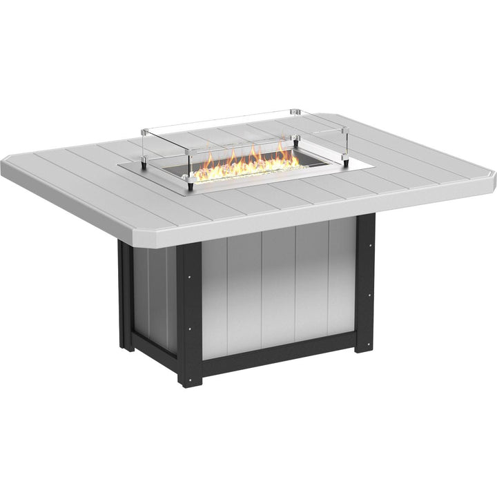 -LuxCraft-Lumin Fire Table 62" Rectangular-Pangaea Patio