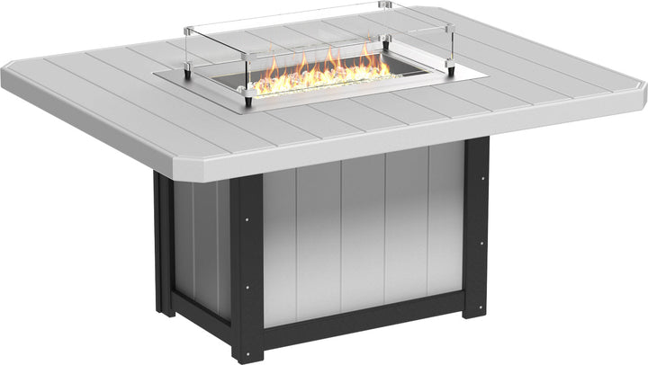 LCLFT62RDGBD-LuxCraft-Lumin Fire Table 62" Rectangular-Pangaea Patio